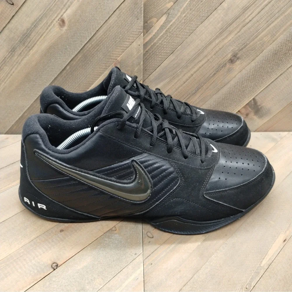 Nike Air Baseline Low‎ Basketball Sneakers Mens Size 13 Black Anthracite White